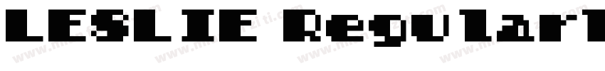 LESLIE RegularTrueType字体转换